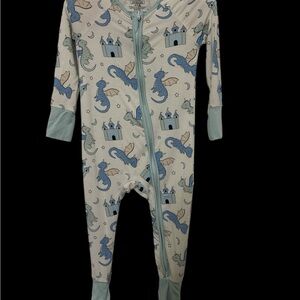 Caden Lane Dragon Adventure Convertible Zip Romper